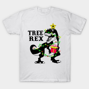 Dinosaur Christmas T-Rex T-Shirt